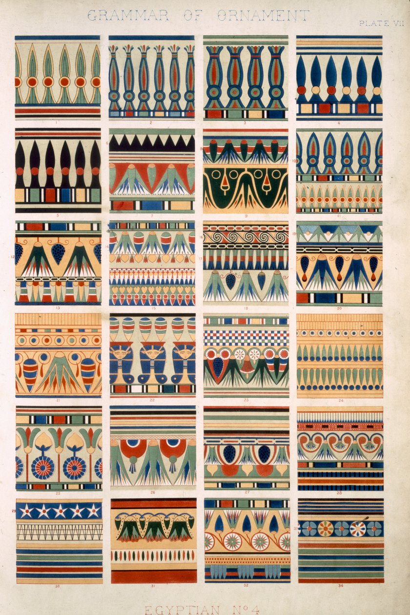 Égyptien No 4, Planche VII, de 
