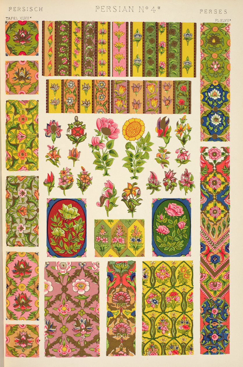 Ornement persan de Ch XI Planche XLVII de 