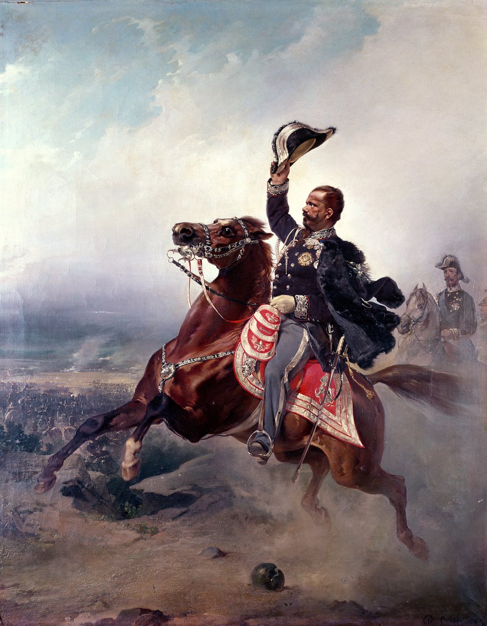 Portrait de Victor Emmanuel II (1820-78) roi de Sardaigne et d
