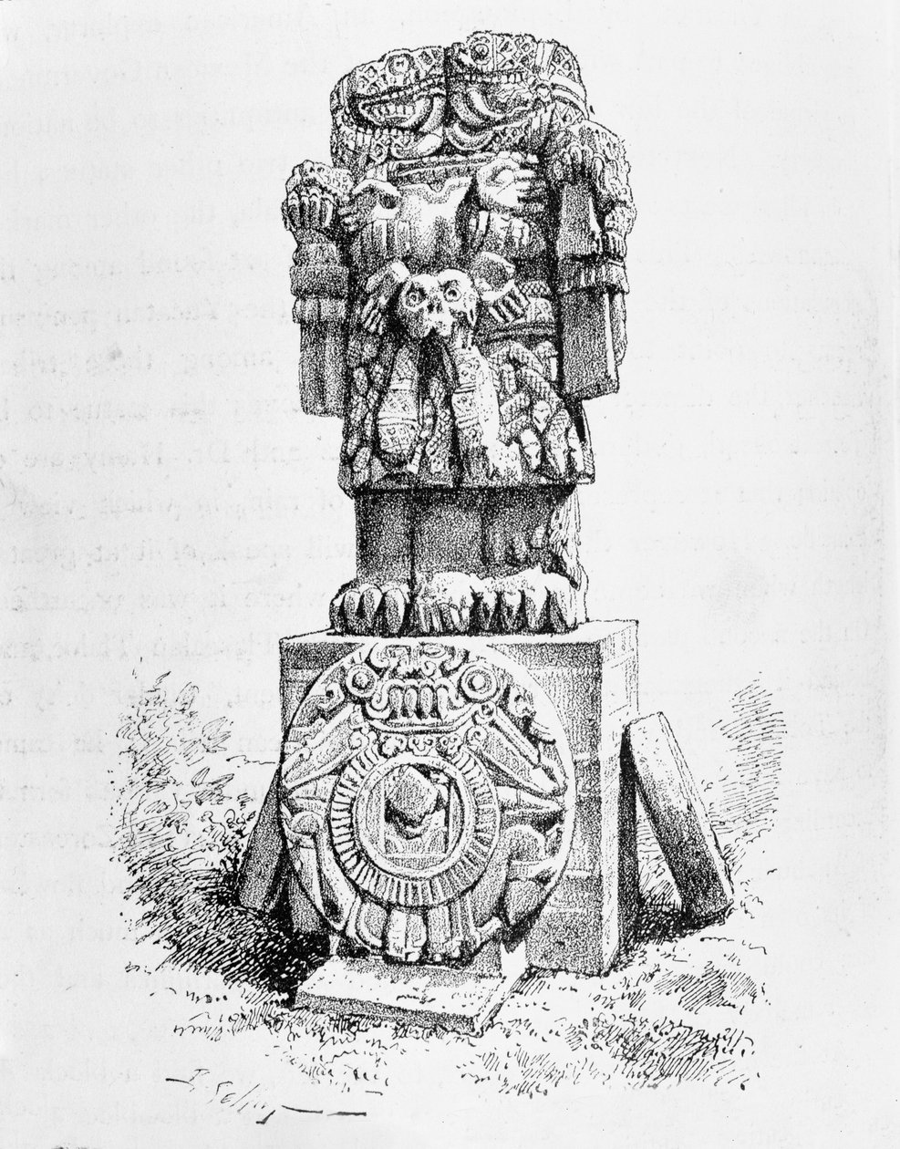 Statue de la déesse Coatlicue, de 