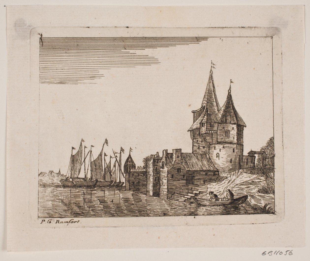 Paysage fluvial - P.G. Ramsart