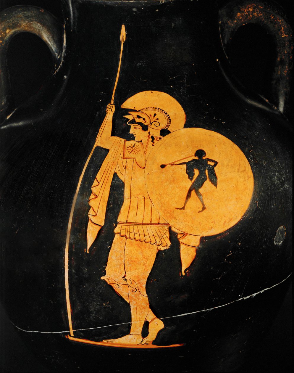 Guerrier en armes et armure ... (terre cuite) - Painter Flying Angel