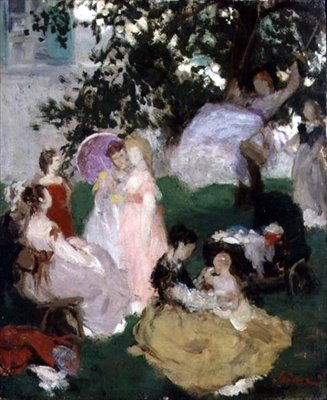 La balançoire, 1869 - Pál Szinyei Merse