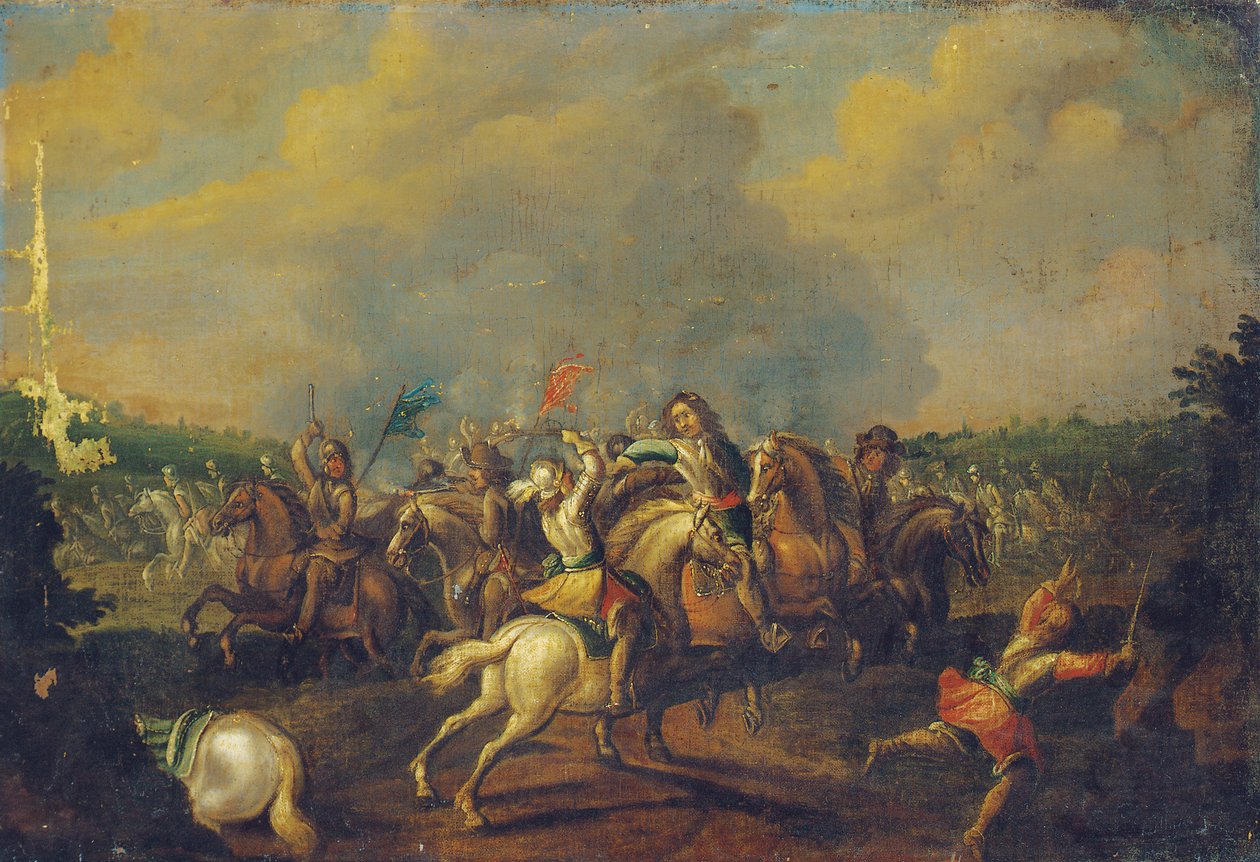 Une escarmouche de cavalerie - Palamedes Palamedesz