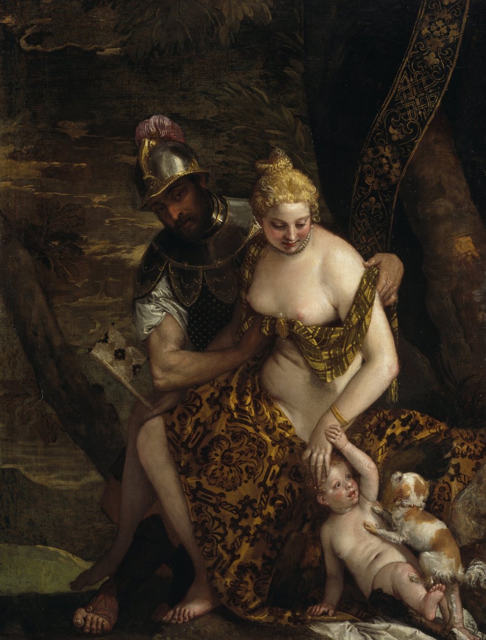 Mars, Vénus et Cupidon - Paolo Veronese