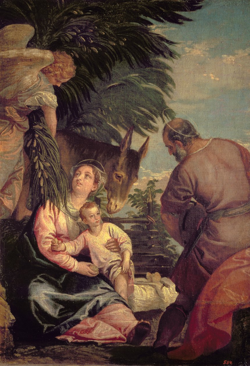 Repos pendant la fuite en Égypte - Paolo Veronese