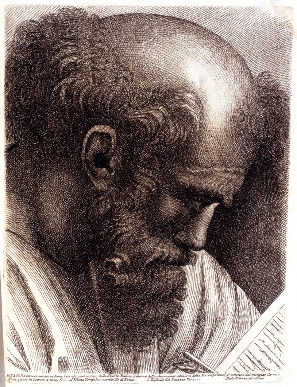 PITHAGORAS. 1757-1760 (gravure) - Paolo Fidanza