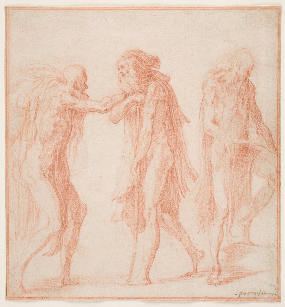 Trois Vieillards, vers 1535 - Parmigianino