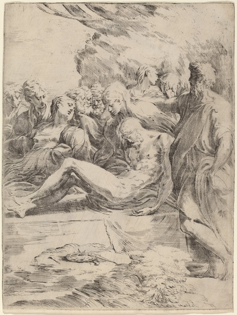 La mise au tombeau - Parmigianino