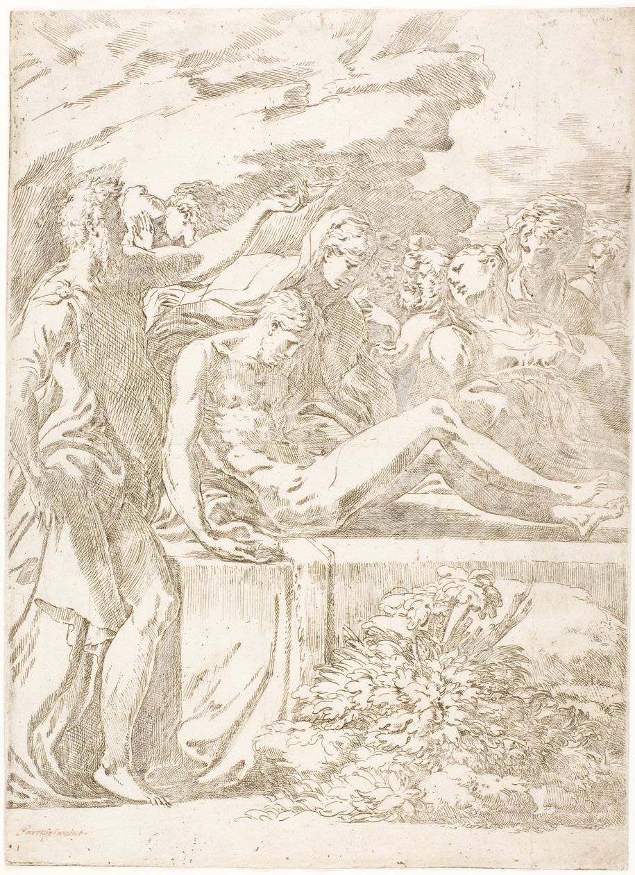 La mise au tombeau - Parmigianino