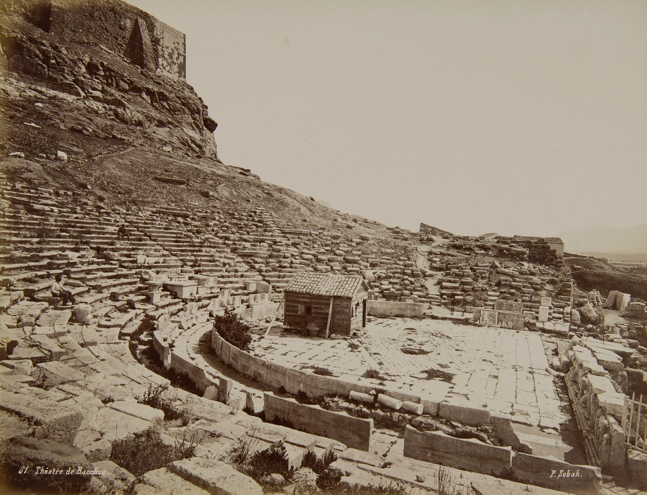 Le Théâtre antique de Dionysos - J. Pascal Sebah