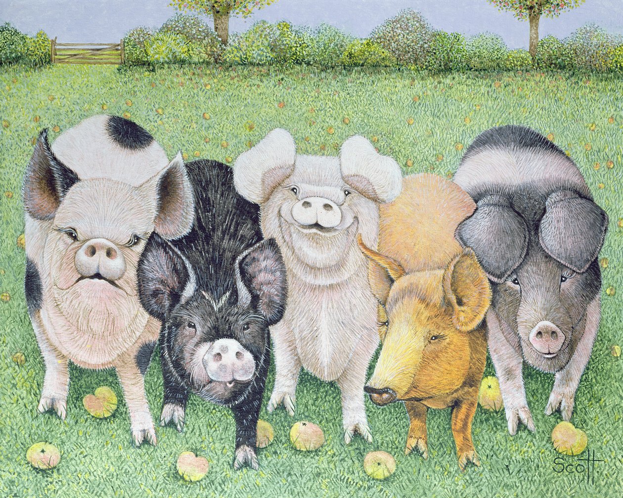 A Chorus Line (acrylique sur toile) - Pat Scott