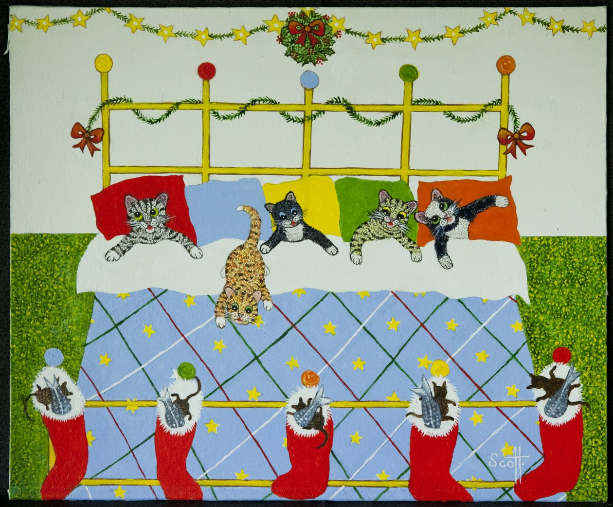 Matin de Noël 5 dans un lit - Pat Scott