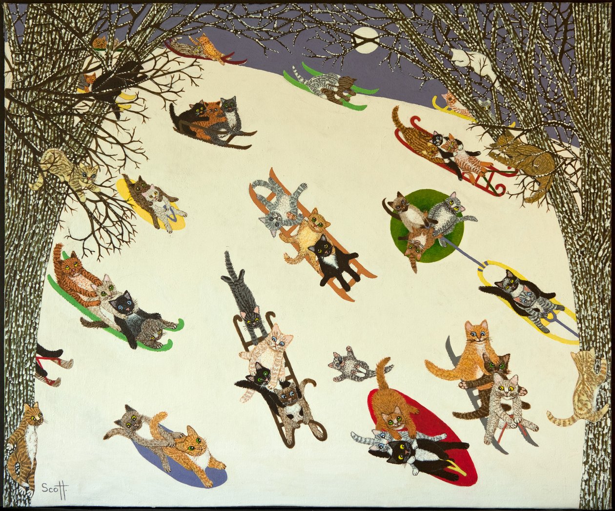 Holding On, 2011 (acrylique sur calicot) - Pat Scott
