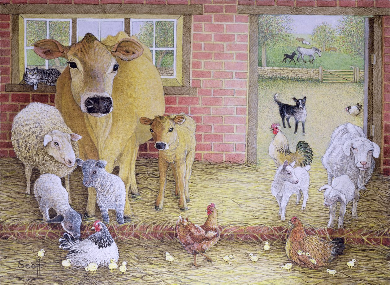 Les vieux jours (huile sur toile) - Pat Scott