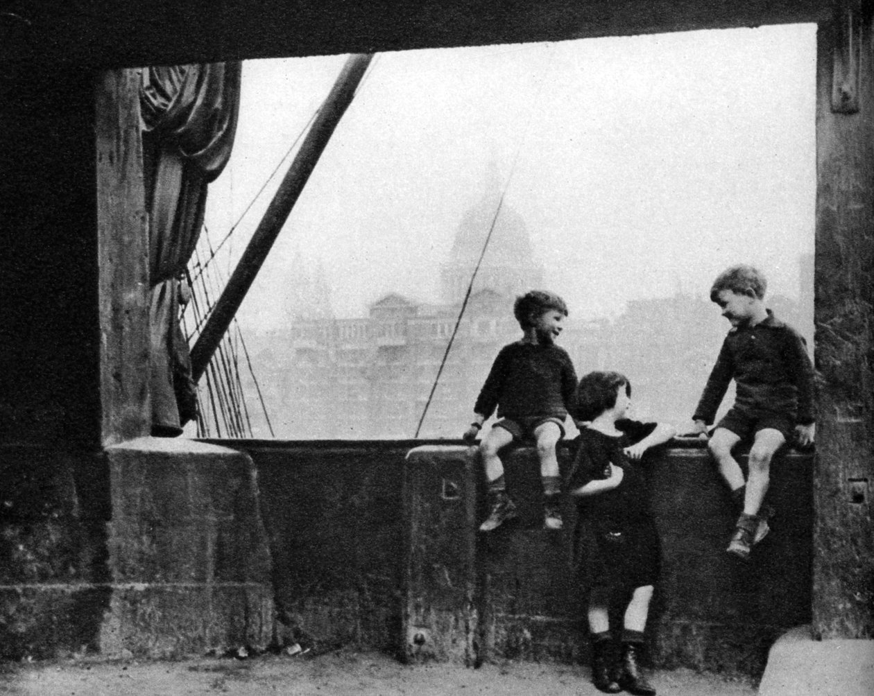 Bankside, autour du Pont de Blackfriars, Londres, 1926-1927 - Paterson