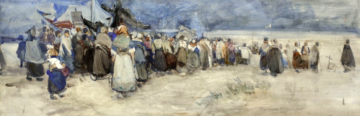 La Plage, Berck-sur-Mer, vers 1900 - Patty Townsend Johnson