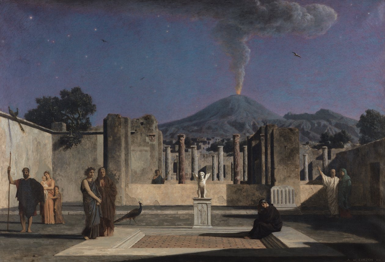 Rêve dans les ruines de Pompéi, 1866 - Paul Alfred de Curzon