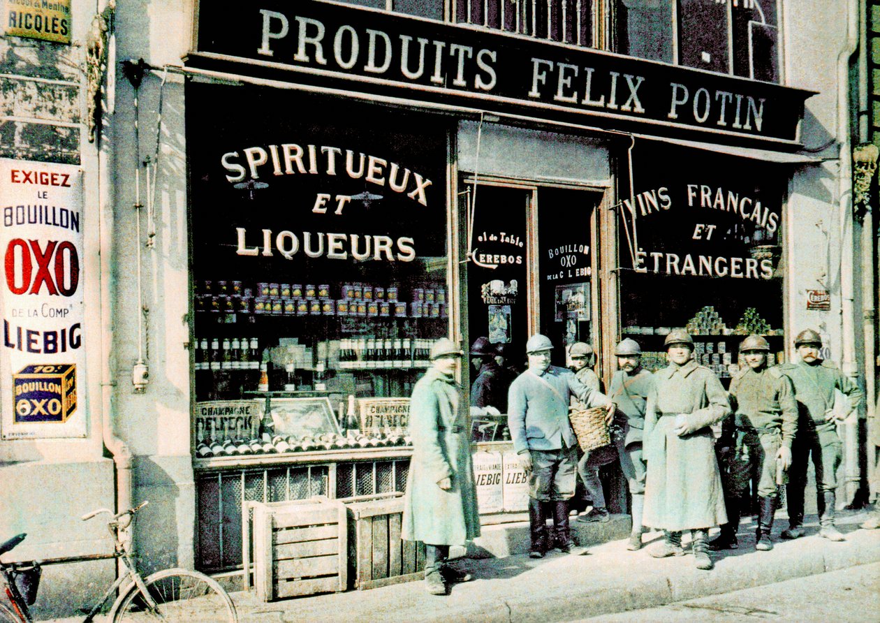 Soldats français devant l