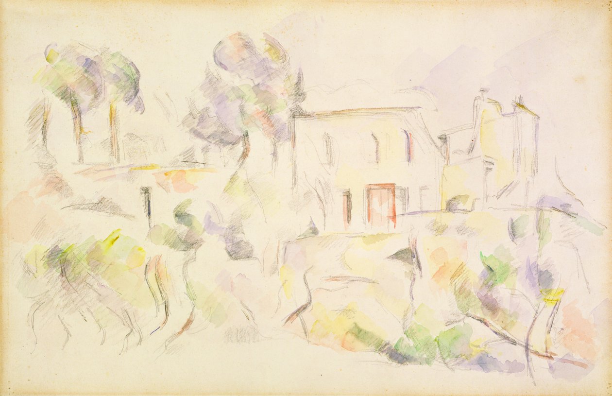 Groupe de maisons, 1890-94 - Paul Cézanne