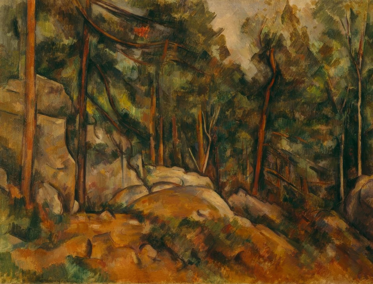 Intérieur de forêt - Paul Cézanne