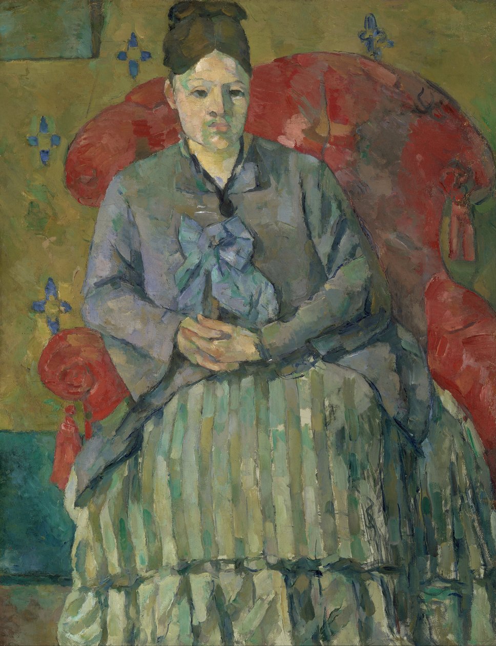 Madame Cézanne dans un fauteuil rouge - Paul Cézanne