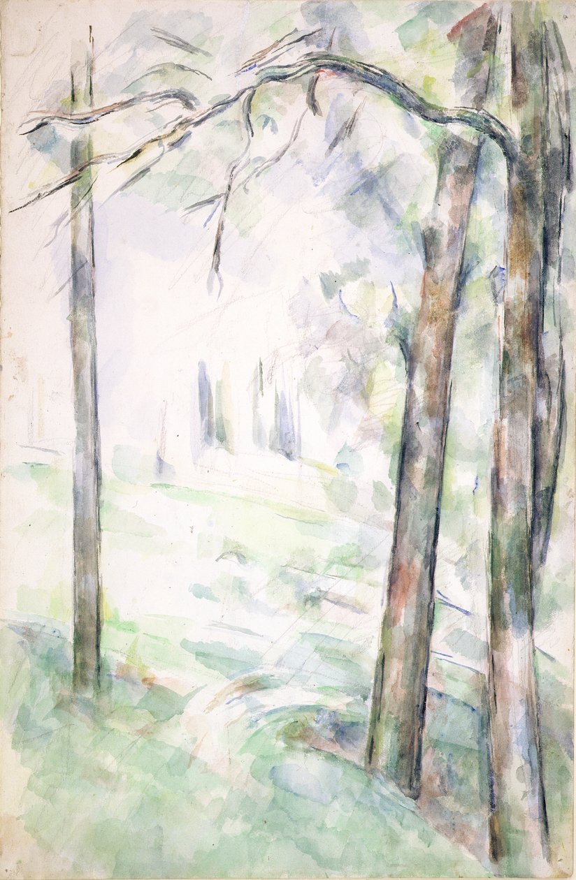 Les Bois, Aix-en-Provence, vers 1890 - Paul Cézanne