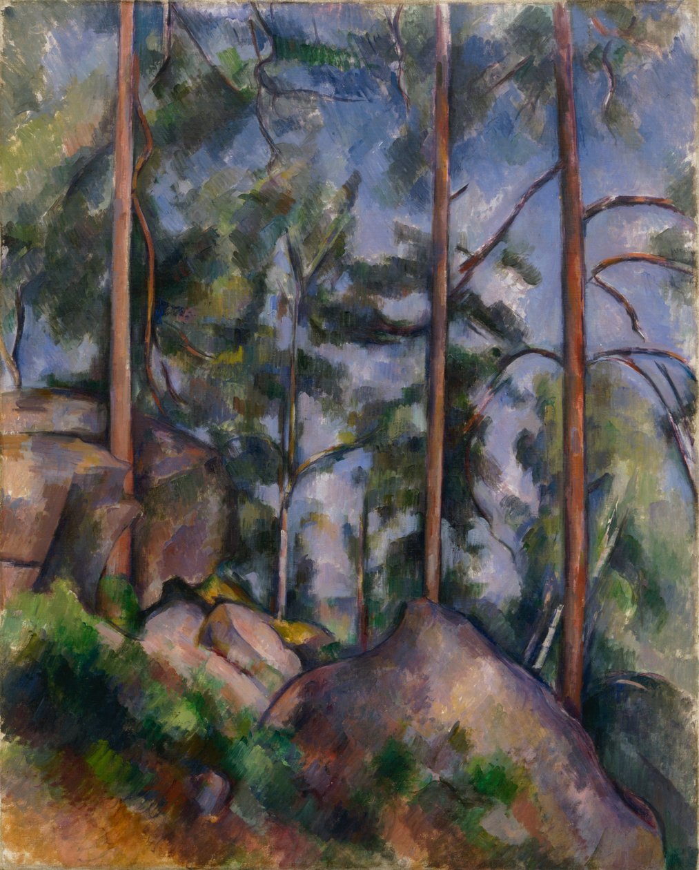 Pins et Rochers (Fontainebleau) - Paul Cézanne