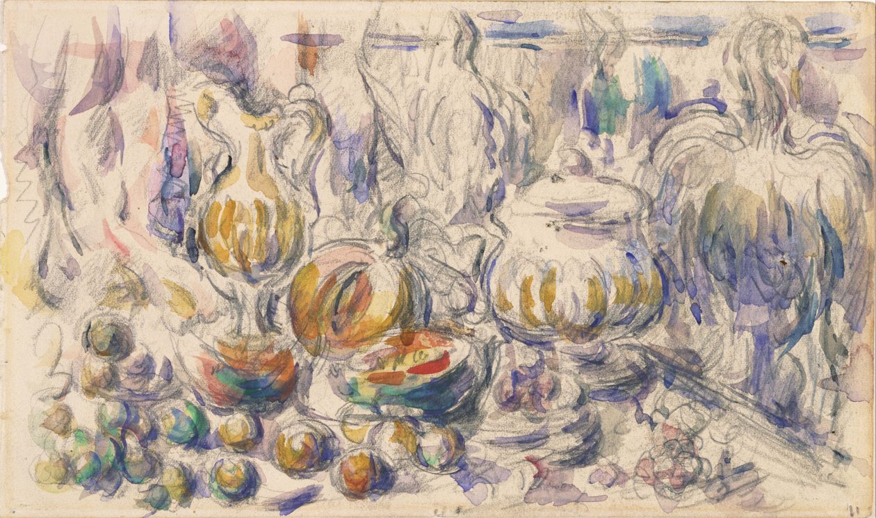 Pot et soupière - Paul Cézanne