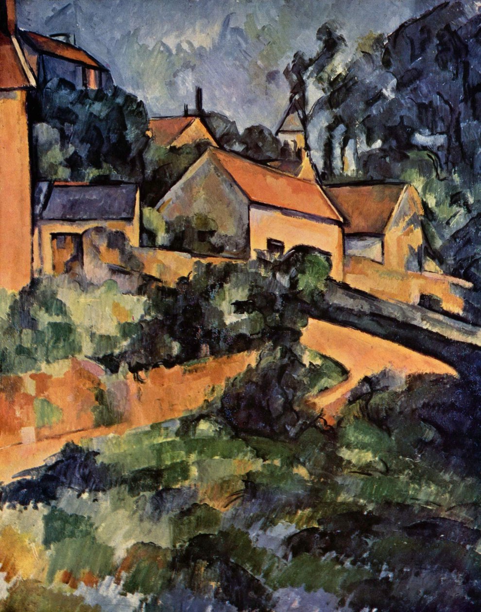 Courbe de rue à Montgeroult - Paul Cézanne
