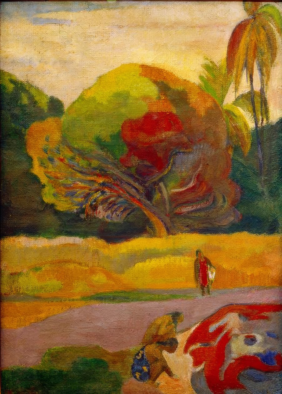 Femmes au bord de la rivière - Paul Gauguin