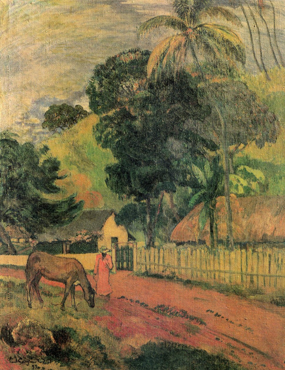 Paysage (cheval sur le chemin) - Paul Gauguin