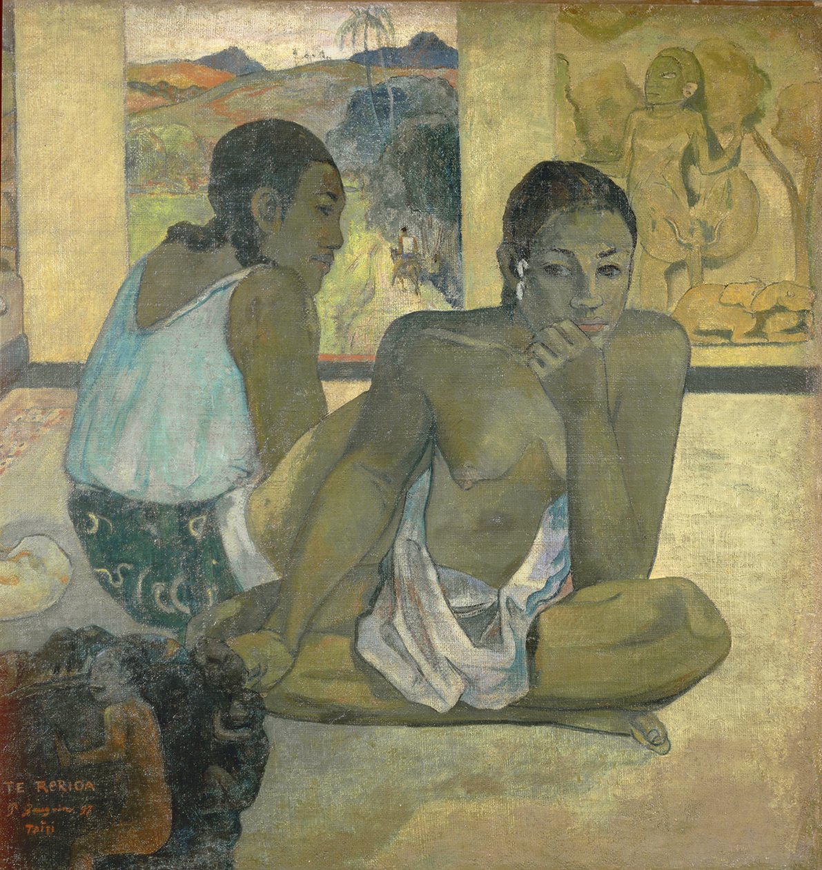 Te Rerioa (Rêverie), 1897 (détail) - Paul Gauguin