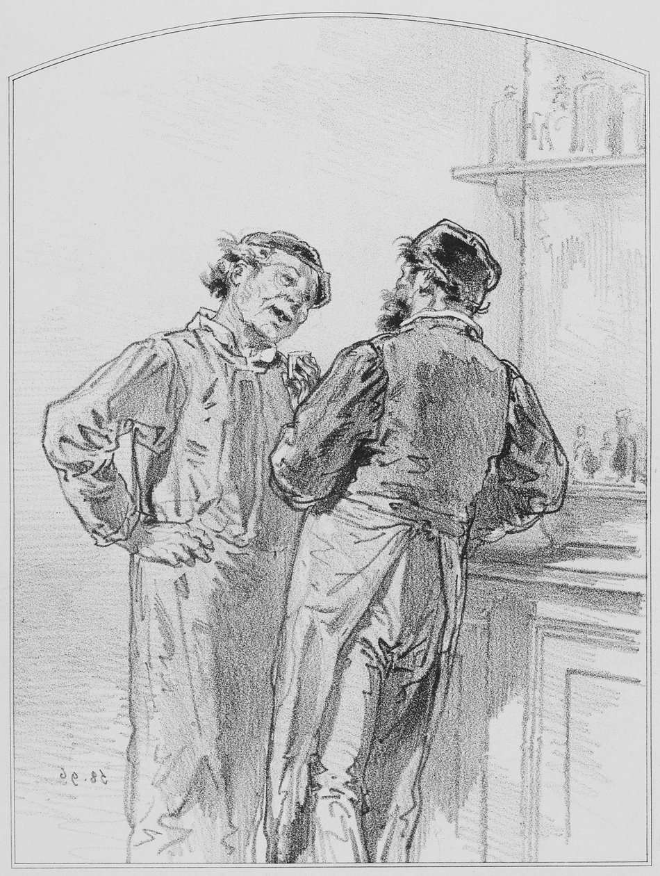 La goutte, Planche 17 de Les Toquades, 1858 - Paul Gavarni