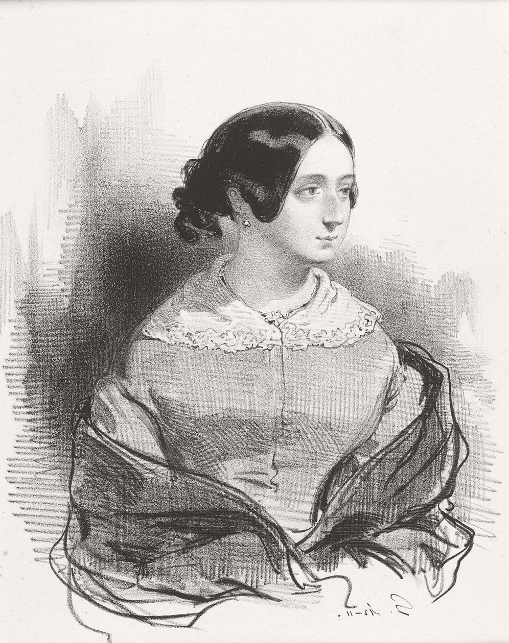 Mme Montigny, 1842 - Paul Gavarni