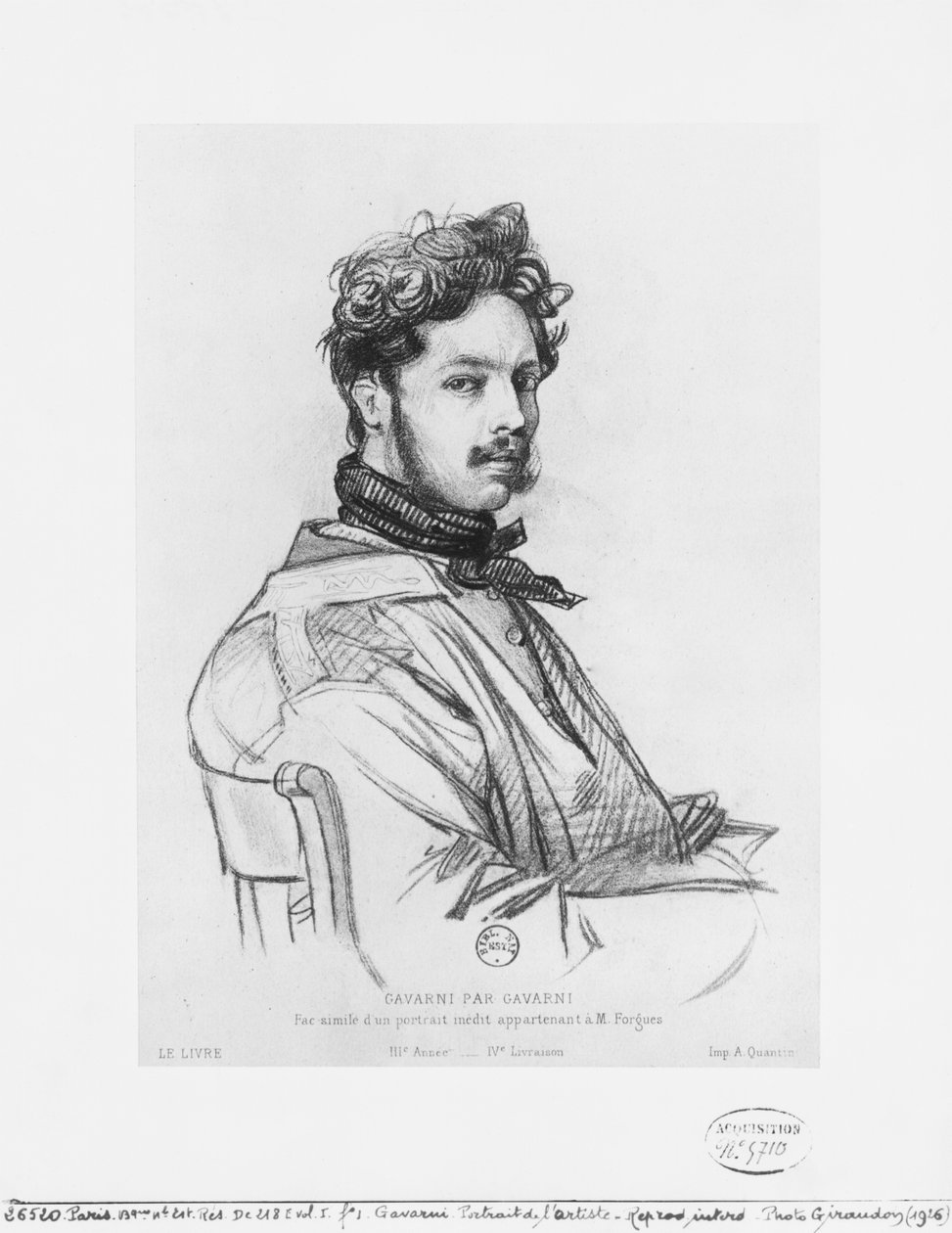 Autoportrait - Paul Gavarni