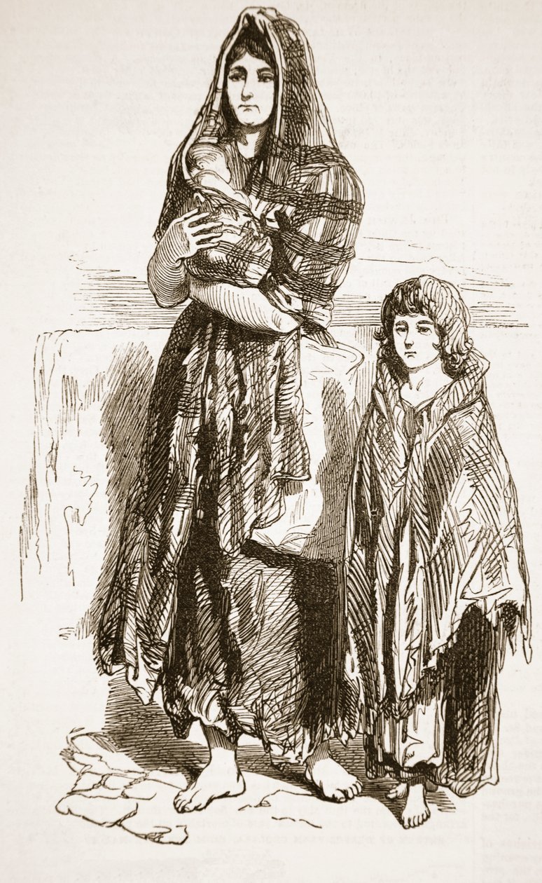 Femme et fille du Saltmarket, Glasgow, de 