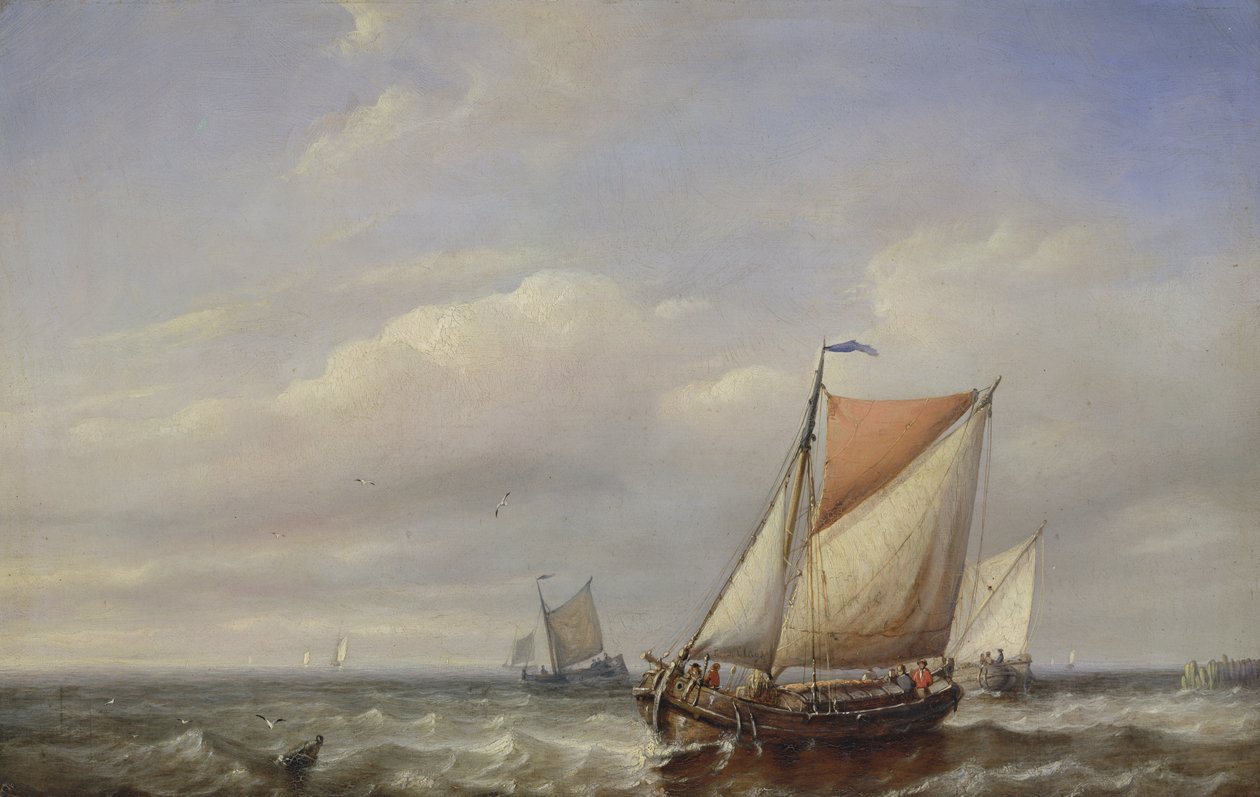 Mer calme par beau temps - Paul Jean Clays