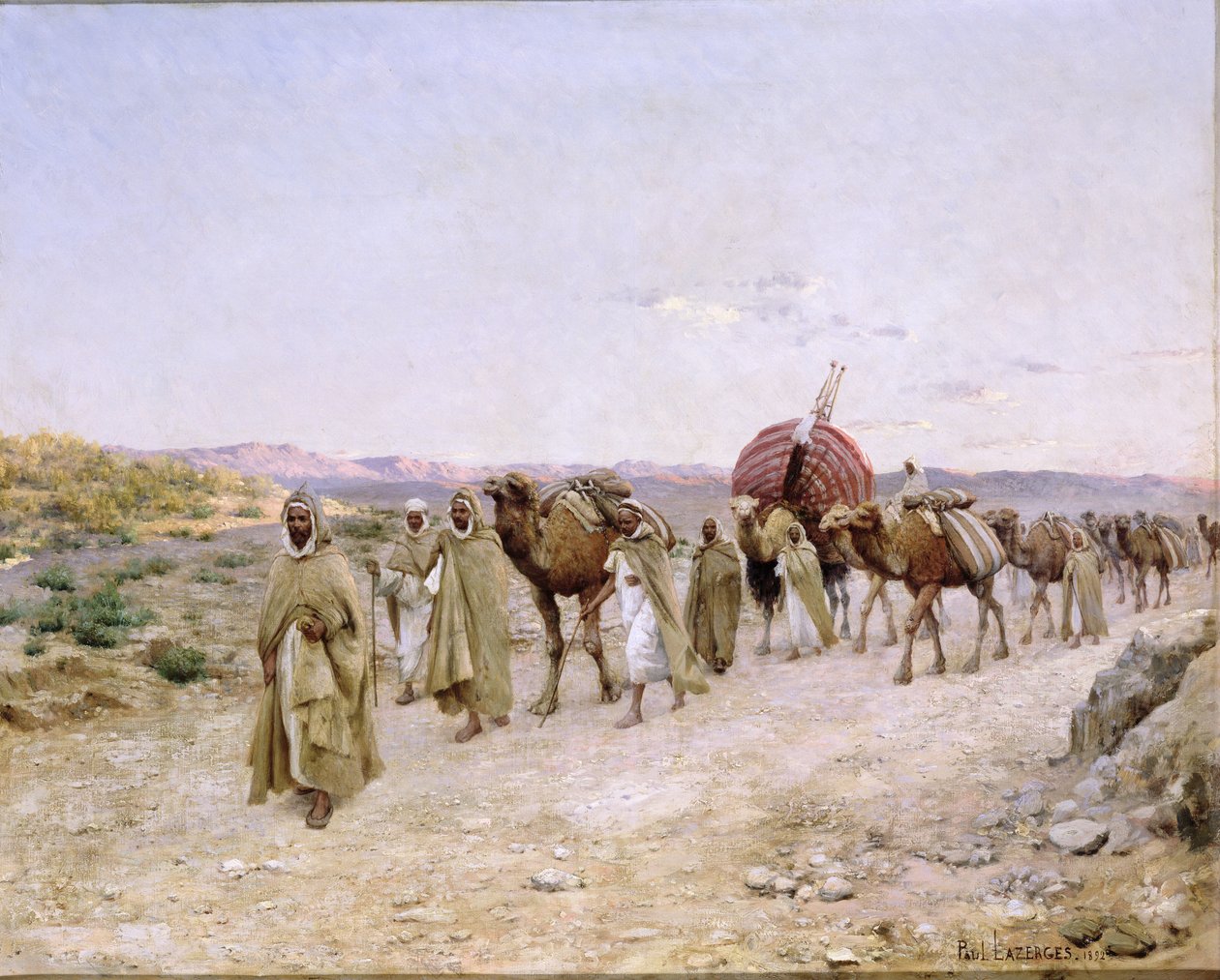 Une caravane près de Biskra, 1892 - Paul John Baptiste Lazerges