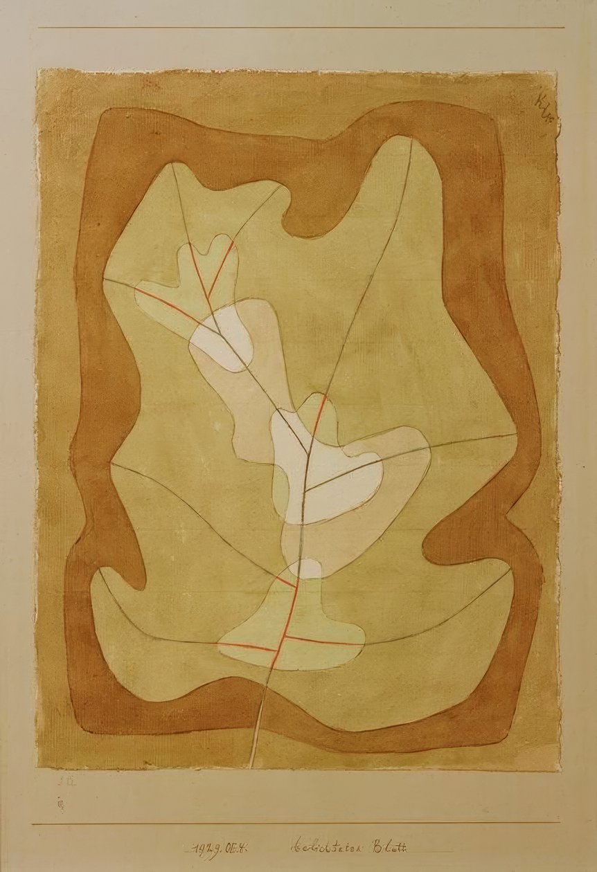 Feuille exposée - Paul Klee