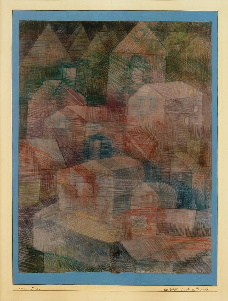 Le dernier village dans la vallée de Ph. - Paul Klee