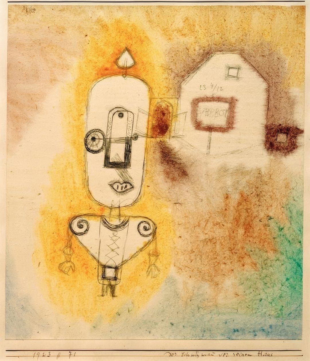 Le policier devant sa maison - Paul Klee