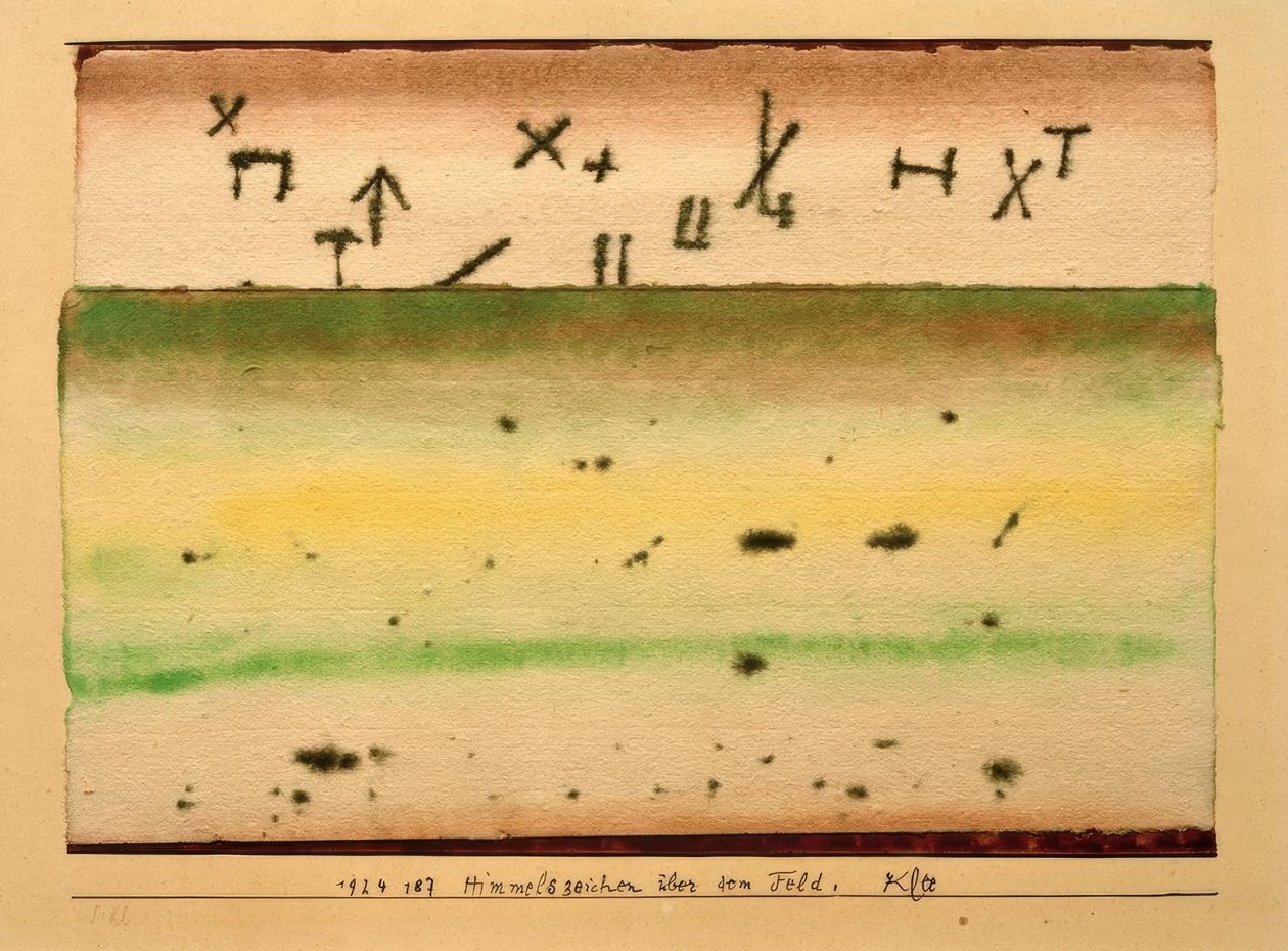 Signes célestes au-dessus du champ - Paul Klee