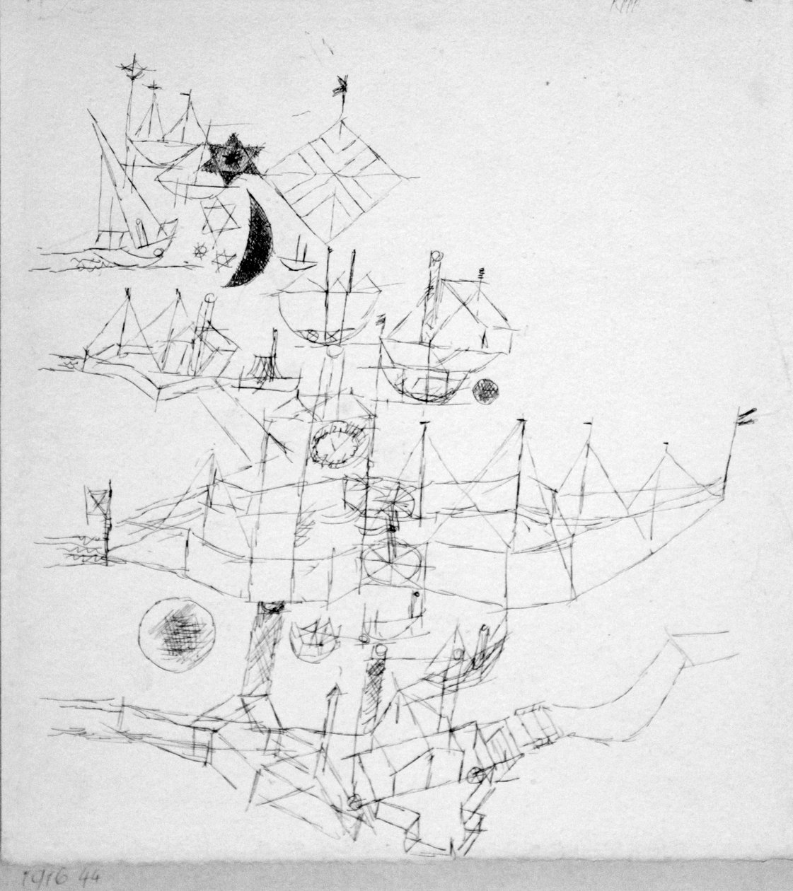 Navires superposés en plusieurs couches - Paul Klee