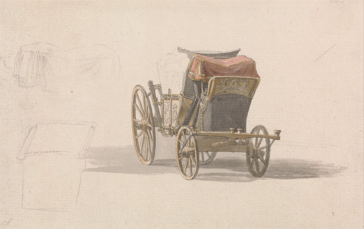 Un carrosse avec les armoiries royales - Paul Sandby