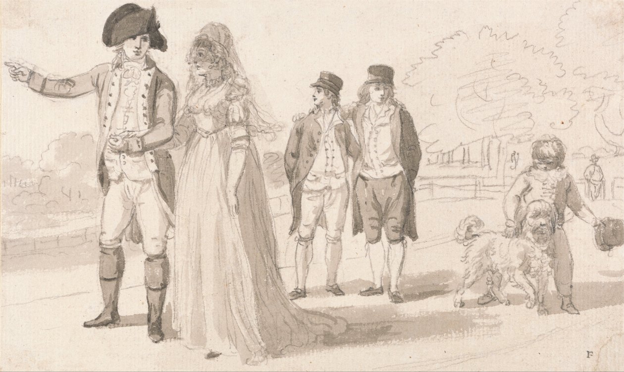 Une famille à Hyde Park - Paul Sandby