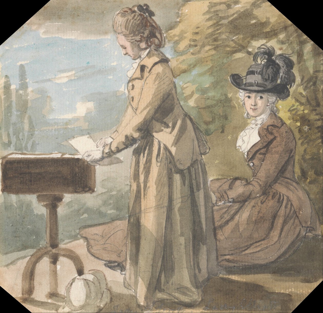 Lady Francis Scott et Lady Elliot - Paul Sandby