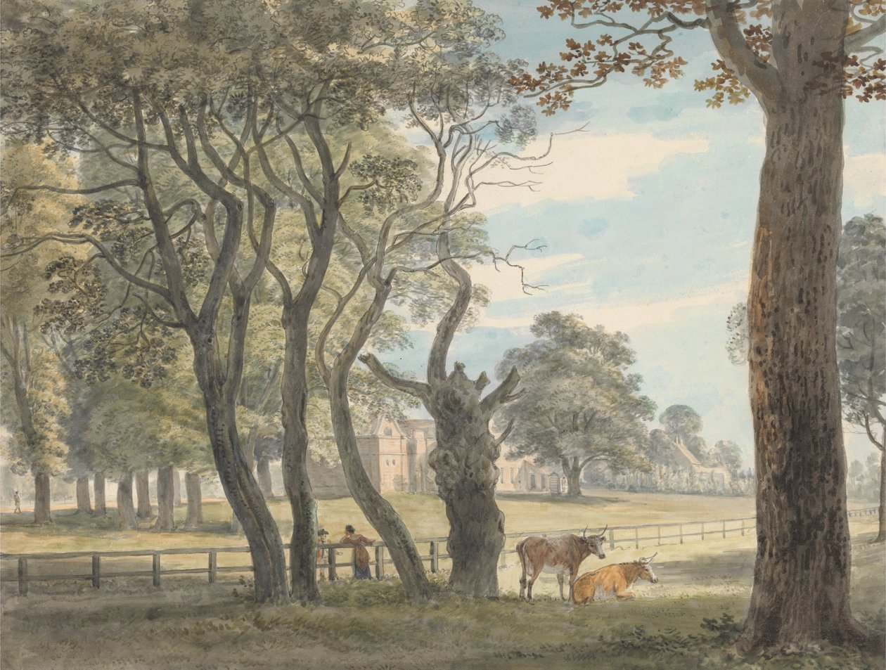 Le magasin de poudre, Hyde Park - Paul Sandby