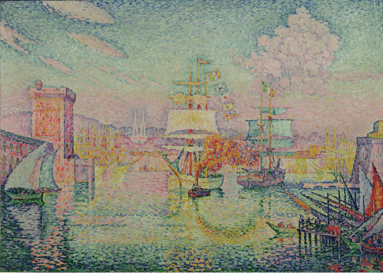 Entrée du port de Marseille, 1918 - Paul Signac