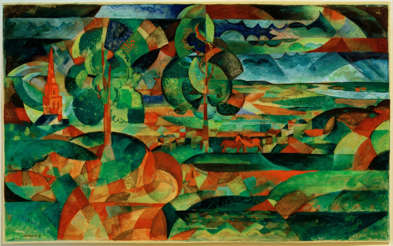 Vue sur la plaine - Paul Adolf Seehaus